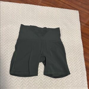 Lululemon Athletica Green Bike Shorts